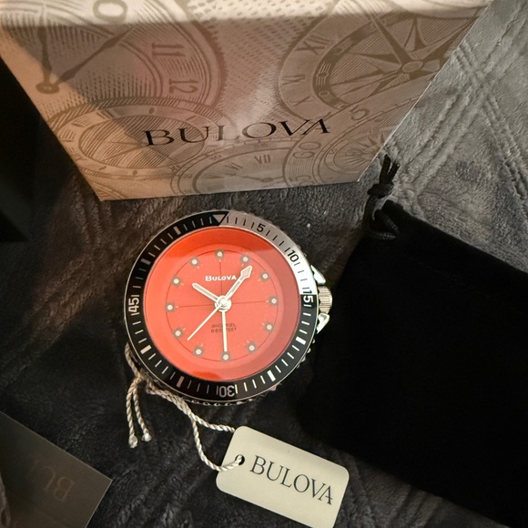 Bulova Orange Stainless Diver Snorkel Watch - Picture 1 of 2
